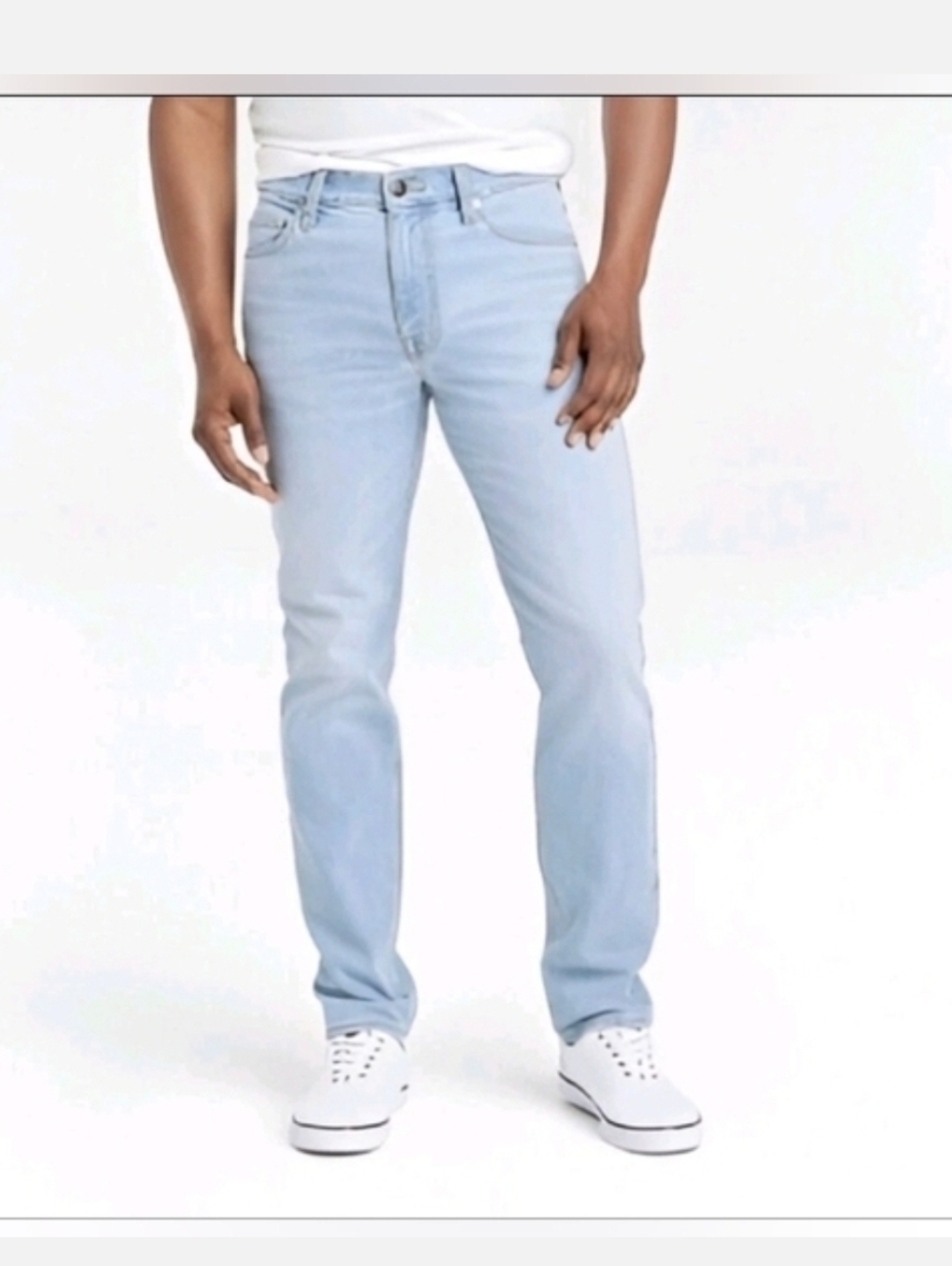 Goodfellow & Co Men's Slim Fit Hemp Jeans Blue Denim Wash 40x32